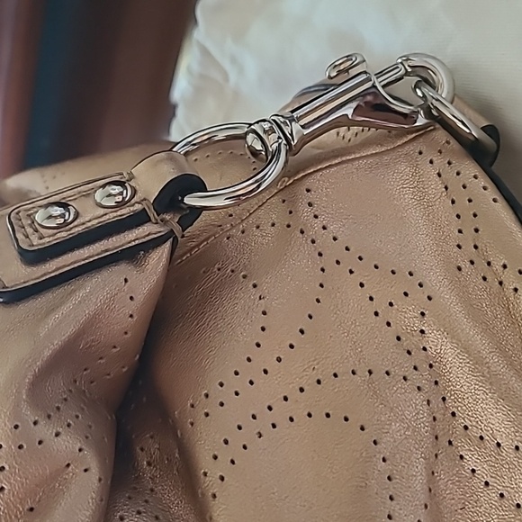Coach Metallic Gold Satchel - Picture 3 of 8